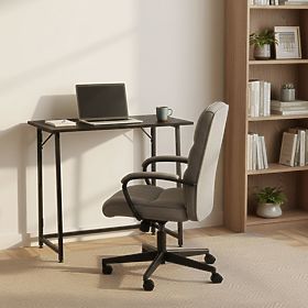 Skladací počítačový stôl 80x45 cm stolík pod notebook čierny ModernHome, MODERNHOME