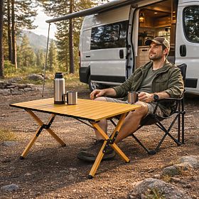 Skladací turistický stôl 90x60 cm kempingový s taškou MultiGarden