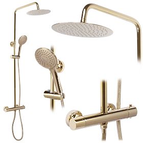 Sprchová sada s termostatom REA VINCENT Zlatá