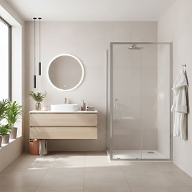 Sprchový kút Rea Primo Slide 100x70 Chróm, Rea