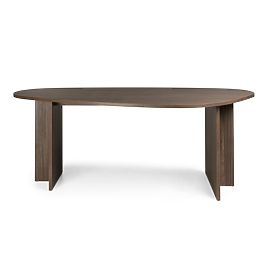 Stôl s nepravidelnou doskou Zeva 200 cm, Orech lincoln