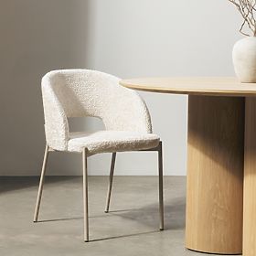 Stolička s otvorom v operadle Jazz, svetlo béžová