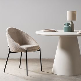 Stolička s otvorom v operadle Luigi béžová/čierne nohy, lectus