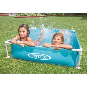 Štvorcový rámový bazén pre deti 122x122x30 cm INTEX 57173, INTEX