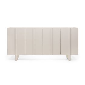 Štvordverová komoda Moss kašmírová, zaoblená