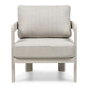 Súprava záhradného nábytku Japori, hliníková, svetlo béžová, zaoblená