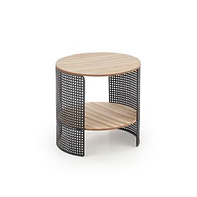 TRAFICA konferenčný stolík prírodný/čierny (1p=1ks)