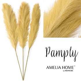 Umelá kvetina PAMPLY farba horčicová ameliahome