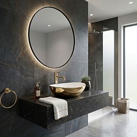 Umyvadlo na dosku Rea Sofia Gold / White