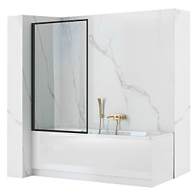 Vaňová zástena Rea Lagos Fix Stála 70 Čierna Black, Rea