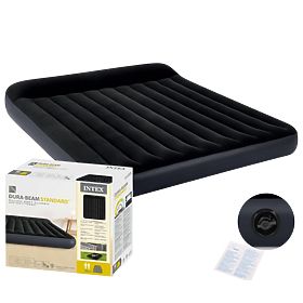Veľká nafukovacia matrac pre dvoch 203x183x25 cm posteľ s opierkou INTEX 64144
