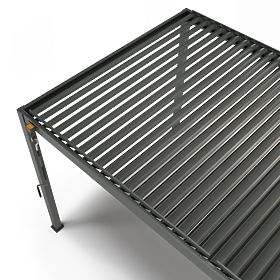 Voľne stojaca záhradná pergola Antilla z hliníka, 6x3 m, bioklimatická, pohyblivé lamely, antracitov