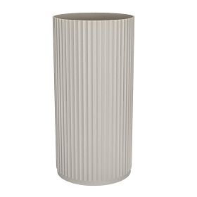 Voľne stojace umývadlo Ciriola, kompozitné, 45x90 cm, svetlosivé, ryhované