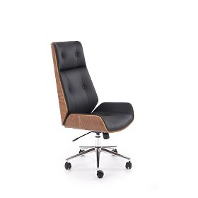 WEBSTER kancelárske kreslo orechové/čierne