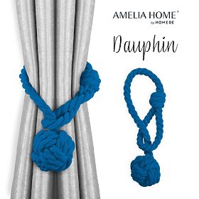 Záclony - doplnky DAUPHIN farba indigo ameliahome