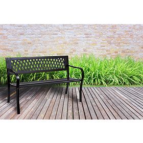 Záhradná lavička oceľová ROMBO