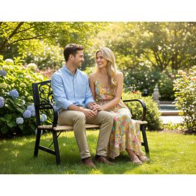 Záhradná lavička oceľovo-liatina TITO