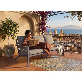 Záhradná pohovka 3miestna MISTERIOSO pohodlná pohovka na balkón 190cm