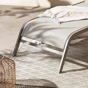 Záhradné ležadlo Sandy nastaviteľné, svetlosivé/béžové