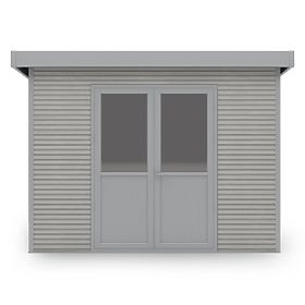 Záhradný domček Ardena 3x3 m 9 m², tmavošedý, kompozitné drevo, hliník, jednoduchá montáž