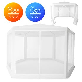 Záhradný obchodný pavilónový stan 2x2x2 m s moskytiérou biely MultiGarden, MultiGarden