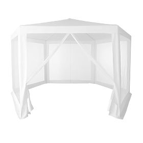 Záhradný obchodný pavilónový stan 2x2x2 m s moskytiérou biely MultiGarden, MultiGarden