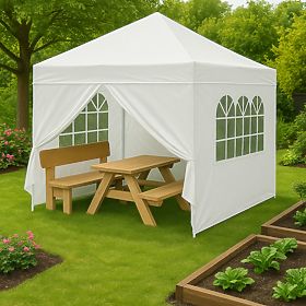 Záhradný pavilónový stan 3x3 m automaticky rozkladací + 4 bočné steny MultiGarden, MultiGarden