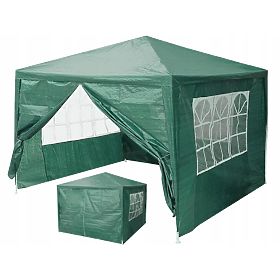 Záhradný stanový pavilón 3x3 m 4 steny zelený MultiGarden
