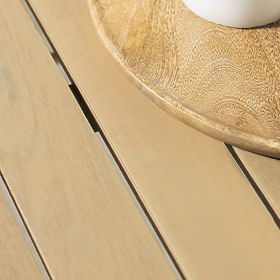 Záhradný stôl Fioli okrúhly 100 cm, akáciové drevo FSC, biely