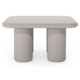 Záhradný stolík Vibonis 70 cm, štvorcový, cementový, svetlo béžový