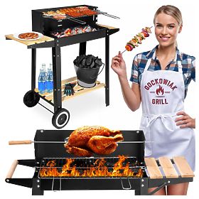 Záhradný uhlový gril PARIL na kolieskach