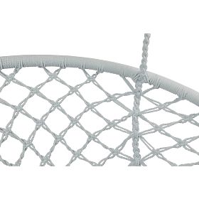 Závesné kreslo Bocianie hniezdo LAGOS sivé s vankúšmi