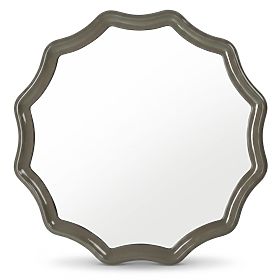 Závesné zrkadlo Luppo, zeleno-sivé, lesklé