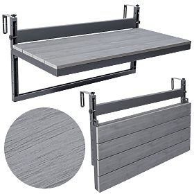 Závesný balkónový stolík AGATTI STONEWOOD